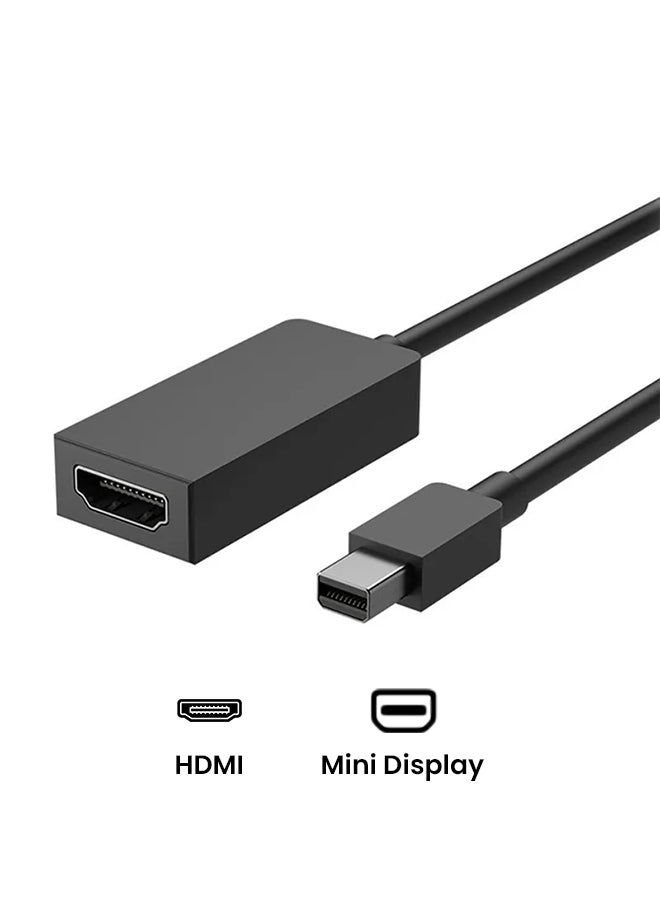 Microsoft - Surface Mini Display Port To HDMI Adapter Black - Image 1