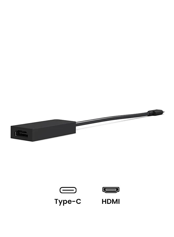 Microsoft - USB-C To HDMI Adapter Black - Image 1