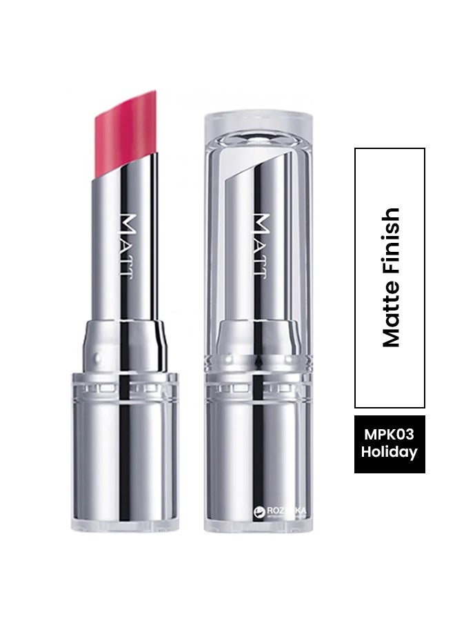 Missha M Matt Lip Rouge Lipstick SPF17 MPK03 Holiday 