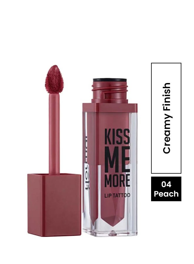 flormar Ki** Me More Lip Tattoo Liquid Lipstick 04 Peach - Image 1
