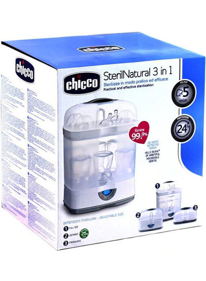 شيكو Sterilnatural Feeding Bottle Sterilizer 3 In 1 - Image 1