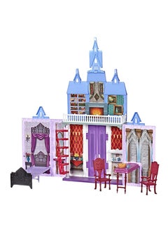 Frozen Fold And Go Arendelle Castle Playset Inspired By Frozen 2 Movie, Portable Play - Toy For Kids Ages 3 And Up 11.4x48.3x38.1cm