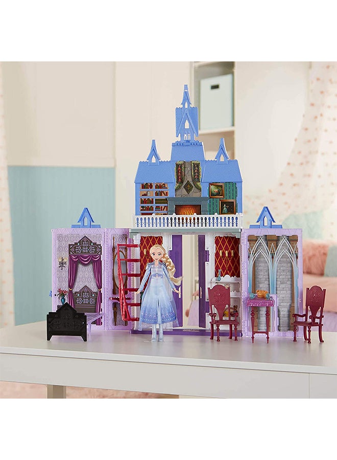 Disney - Frozen Fold And Go Arendelle Castle Playset Inspired By Frozen 2 Movie, Portable Play - Toy For Kids Ages 3 And Up 11.4x48.3x38.1cm - Image 1