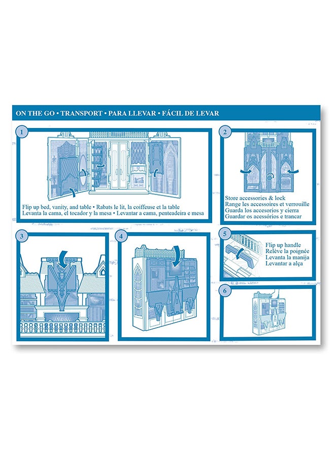 Disney - Frozen Fold And Go Arendelle Castle Playset Inspired By Frozen 2 Movie, Portable Play - Toy For Kids Ages 3 And Up 11.4x48.3x38.1cm - Image 1