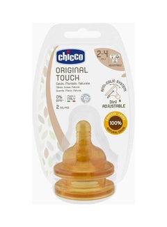 Chicco Original Teat Touch Slow Flow 2-4M  - Image 1