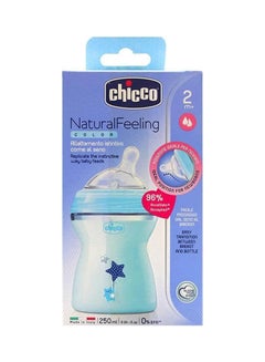 Chicco Natural Feeling Baby Bottle 2M+  - Image 1