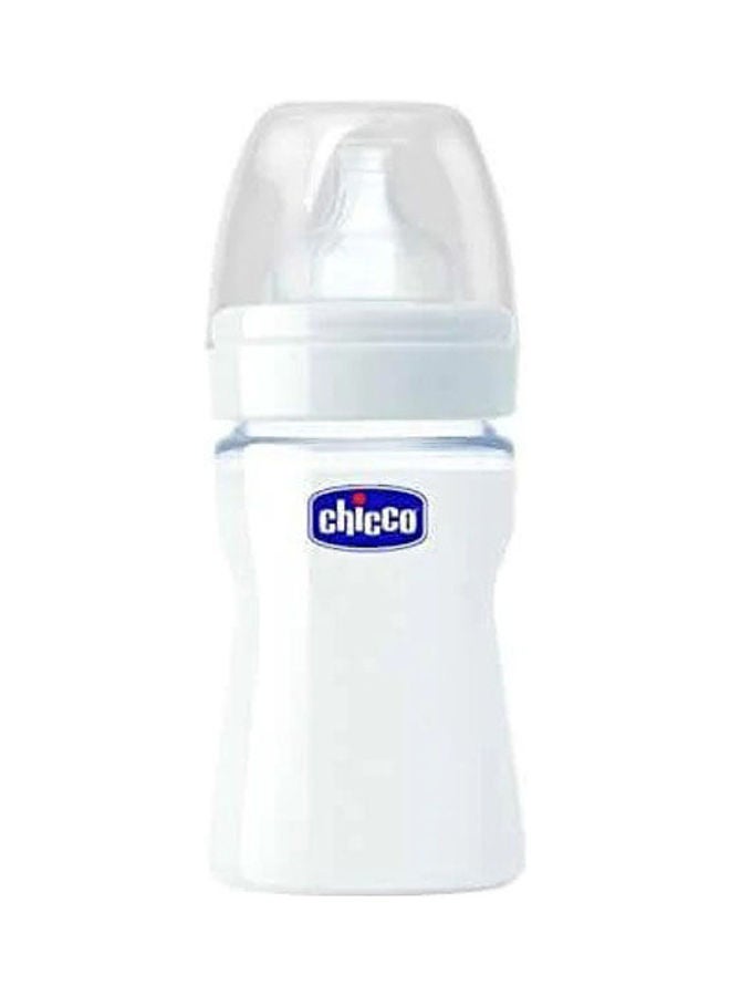 Chicco Baby Bottle And Glass Wellbeing Silicon + 0Mesi  - Image 1