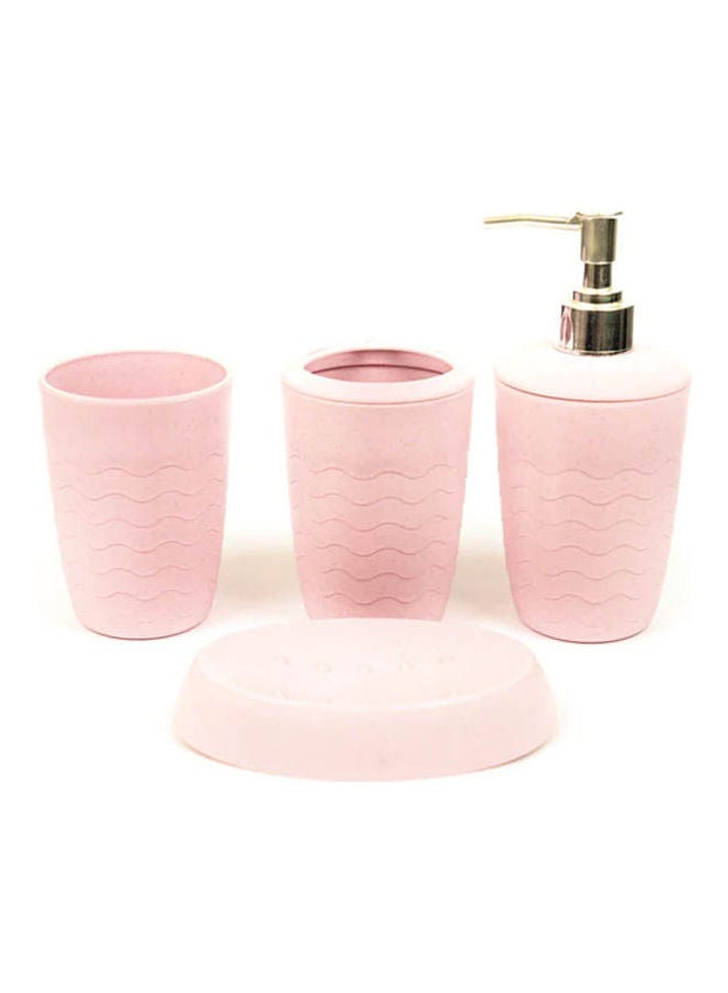 Acrylic Bathroom Accessories Set Light pink  - Image 1