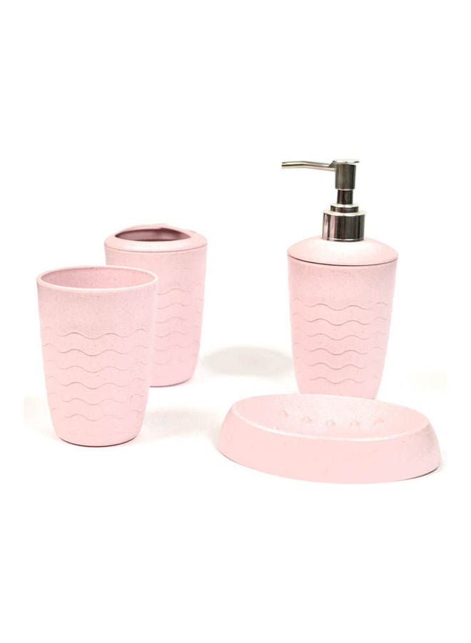 Acrylic Bathroom Accessories Set Light pink  - Image 2