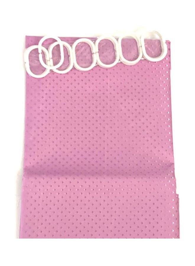 Waterproof Bath Curtain Pink 