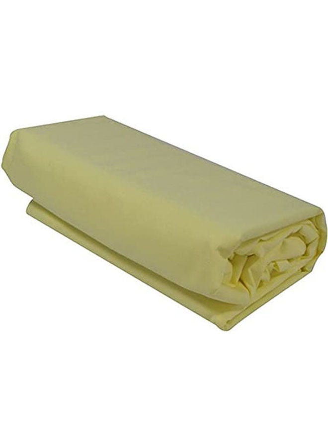 Elasticized Bed Sheet Cotton Yellow 120 × 200cm