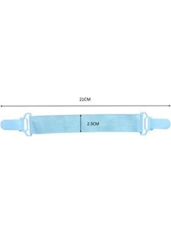 4 pcs Bed Sheet Fixed Grippers Clip Holder Fasteners Non-Slip Set combination White  - Image 2