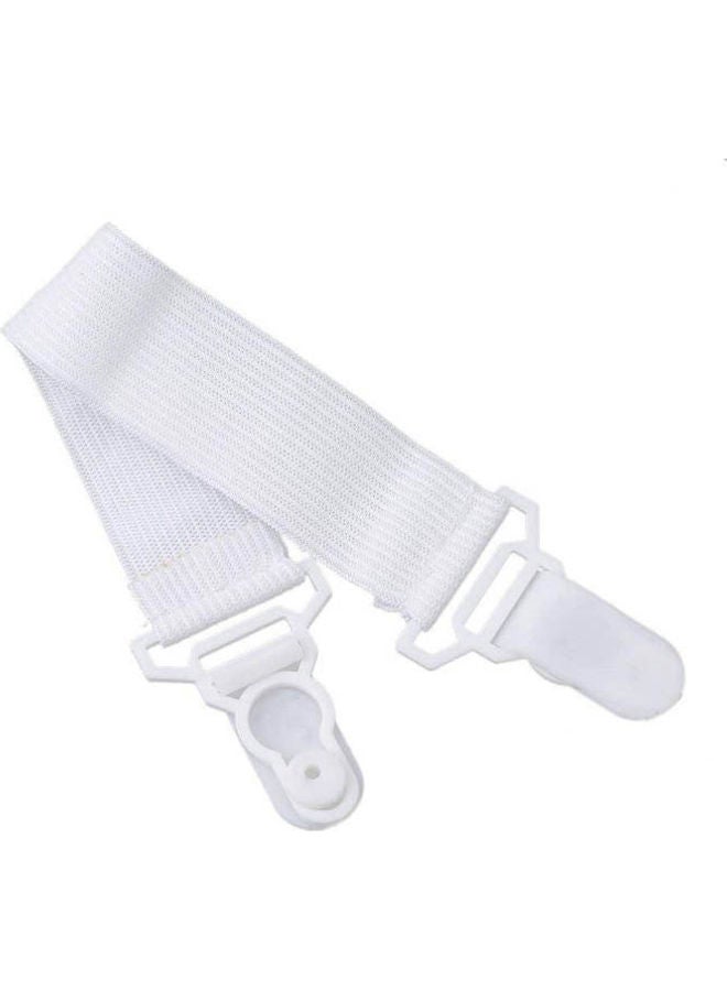 4pcs/Set Non-Slip Bed Sheet Fixed Grippers Clip Holder Fasteners Set combination White  - Image 2