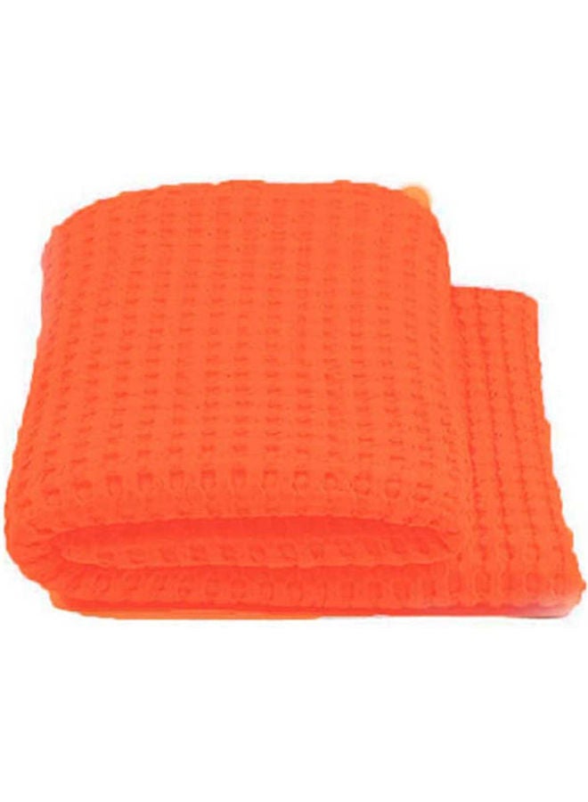 Solid Double Bedspread combination Orange