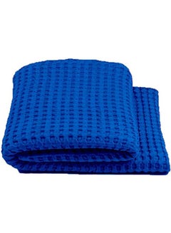 Solid Double Bedspread combination Blue