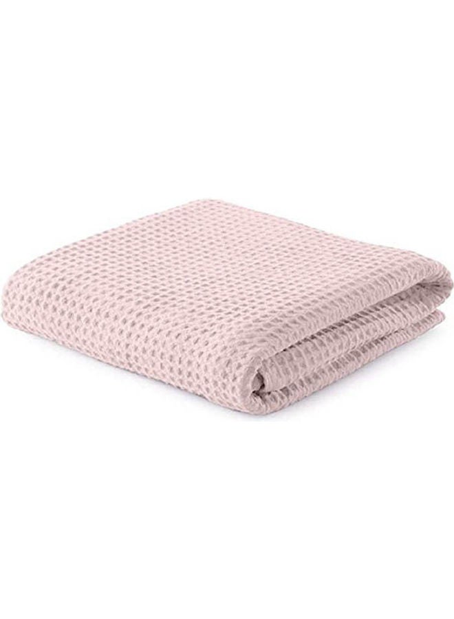 Solid Double Bedspread combination Rose
