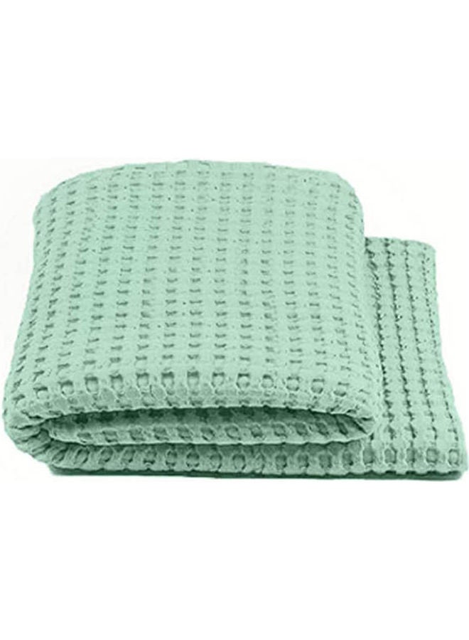 Solid Double Bedspread Combination Light Green