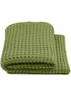 ماركة غير محددة Solid Double Bedspread Combination Green 