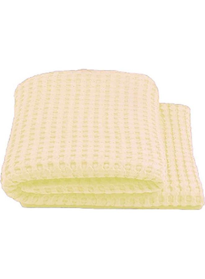 Egyptian Cotton Solid Patten Bedspread Cotton Beige