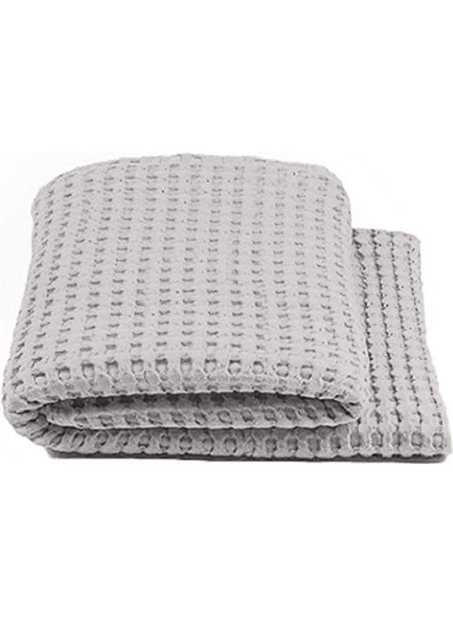 Egyptian Cotton Solid Patten Bedspread cotton Grey
