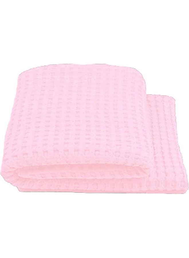 Egyptian Cotton Solid Patten Bedspread Cotton Pink