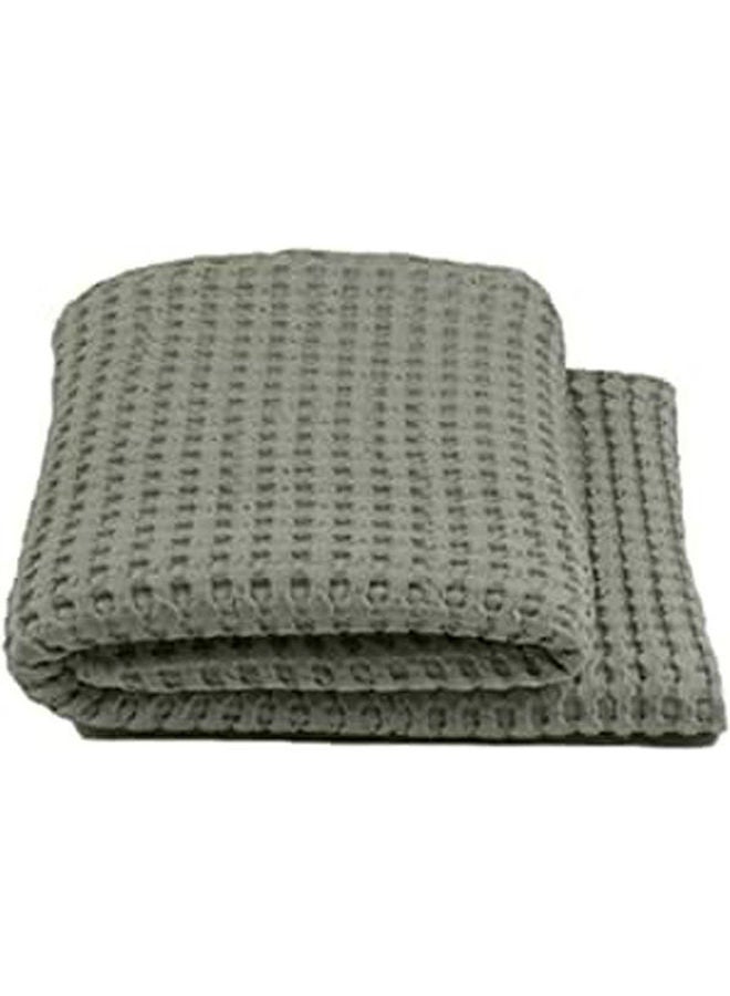 Egyptian Cotton Solid Patten Bedspread cotton Grey