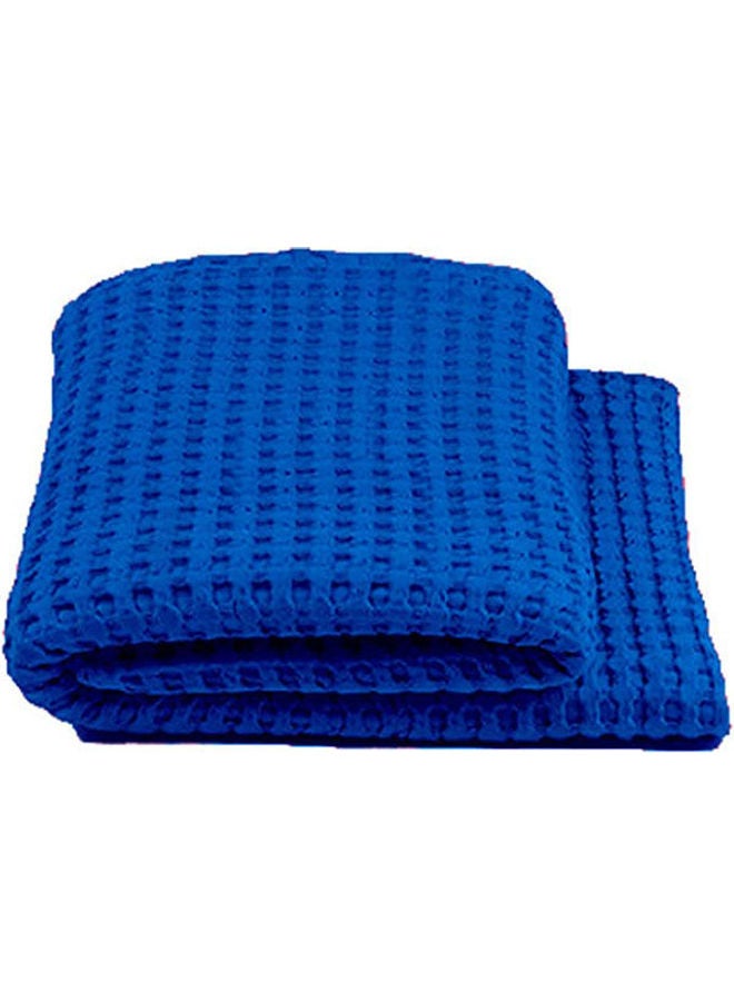 Egyptian Cotton Solid Patten Bedspread cotton Blue