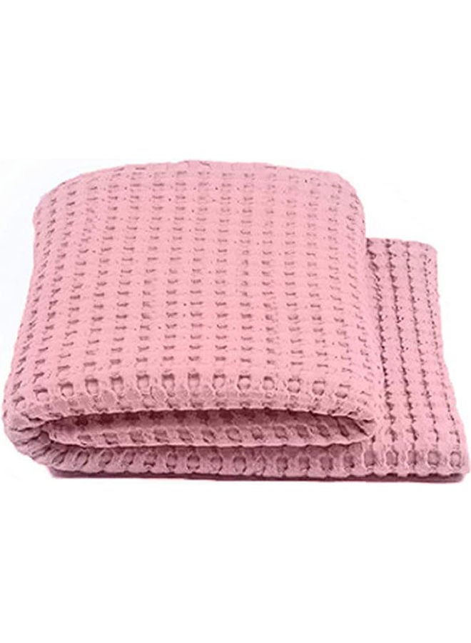 Egyptian Cotton Solid Patten Bedspread cotton Pink