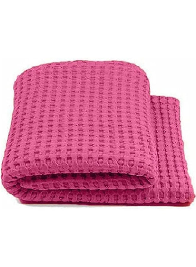 Egyptian Cotton Solid Patten Bedspread cotton Pink