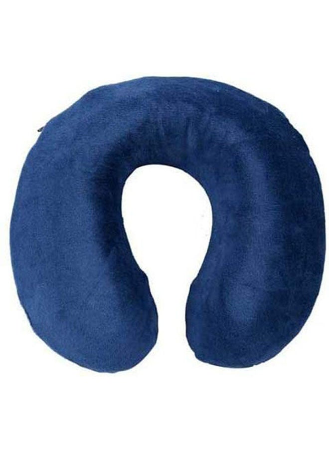 Foam Pillow In U Shape polyester Blue 31 x 31 x 9cm