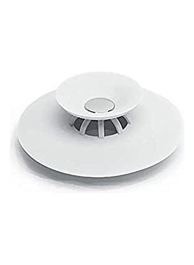 Shower Drain Stopper Strainers Deodorizer Plug Hot Bathtub Cover White 