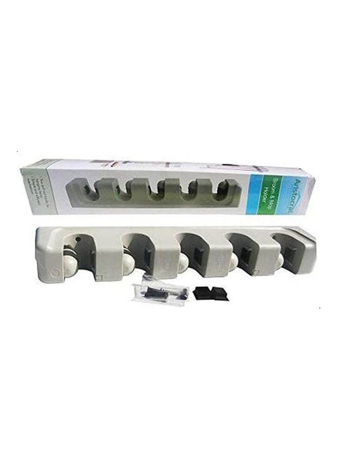 Wall Mount Mop Holder Grey 