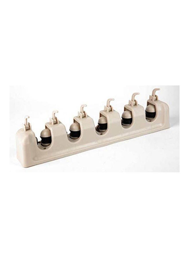 Wall mount mop holder Beige 