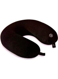 Vibrating Microbead Neck Massage Travel Pillow Combination Brown