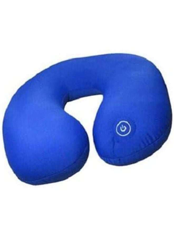 Vibrating Microbead Neck Massage Travel Pillow combination Blue 