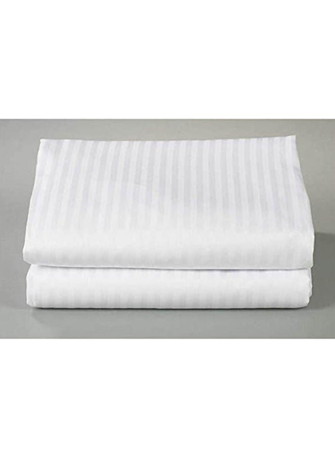 Single Cotton Bed Sheet Cotton White 280x160cm - Image 2