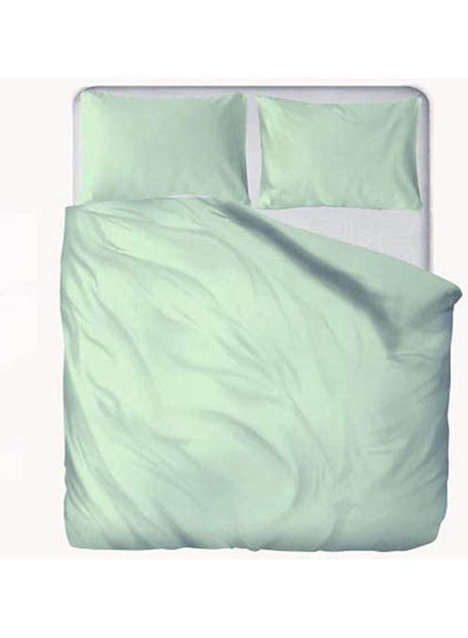 Solid Patten Bed Sheet Set Combination Light Green