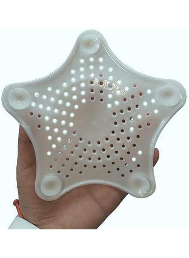 Floor Drain Hair Stopper Bath Catcher Sink Strainer White  - Image 2