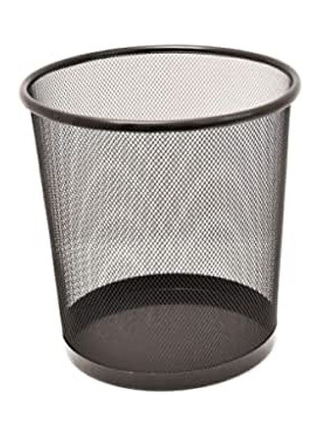 Net Paper Waste Basket Big Black 23x29cm