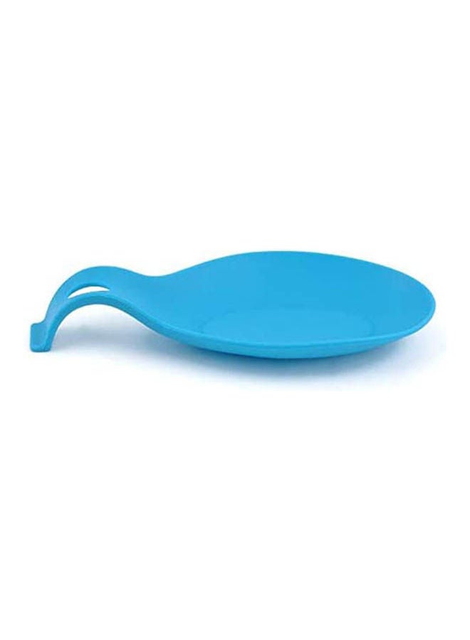 Insulation Silicone Spoon Mat Placemat Drink Glass Coaster Tray Food Grade Silicone Flexible Light Blue  - Image 2