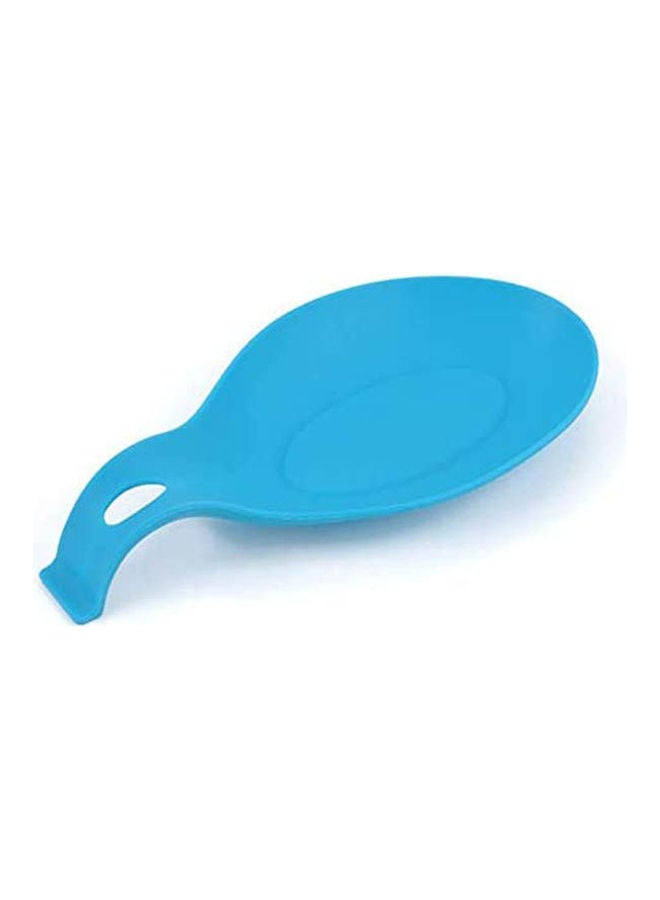 Insulation Silicone Spoon Mat Placemat Drink Glass Coaster Tray Food Grade Silicone Flexible Light Blue  - Image 1