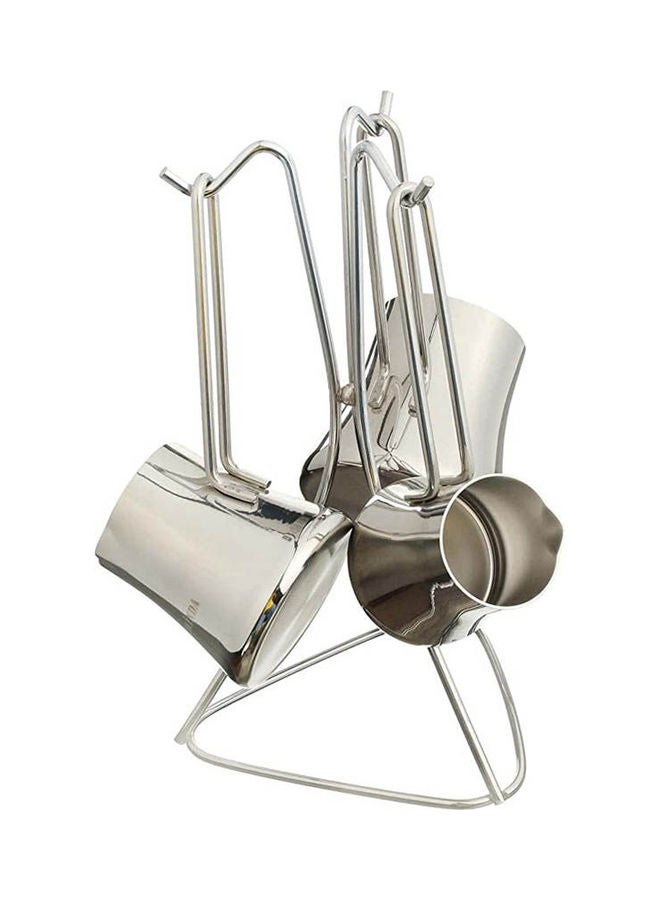 Stainless Steel Coffee Pot Set Silver