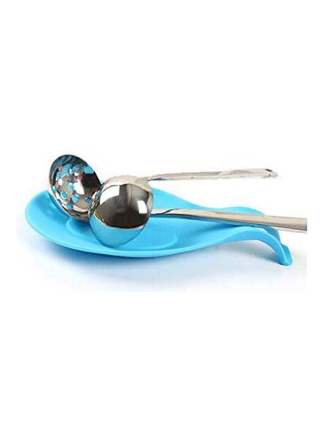 Insulation Silicone Spoon Mat Placemat Drink Glass Coaster Tray Food Grade Silicone Flexible Light Blue  - Image 2