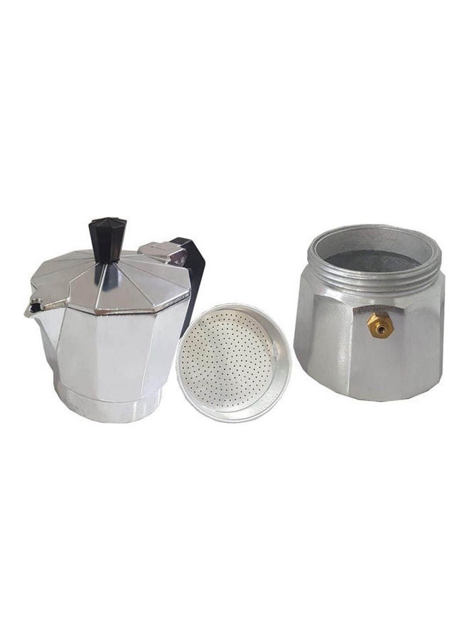 Stove Top Moka Pot/Stove Top Espresso Maker 2 Cups Silver