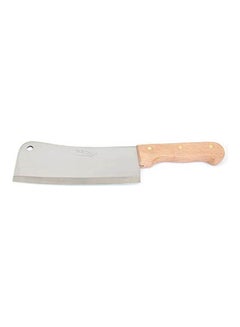 ماركة غير محددة Stainless Cleaver With Wooden Handle Beige  - Image 2