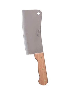 ماركة غير محددة Stainless Cleaver With Wooden Handle Beige 