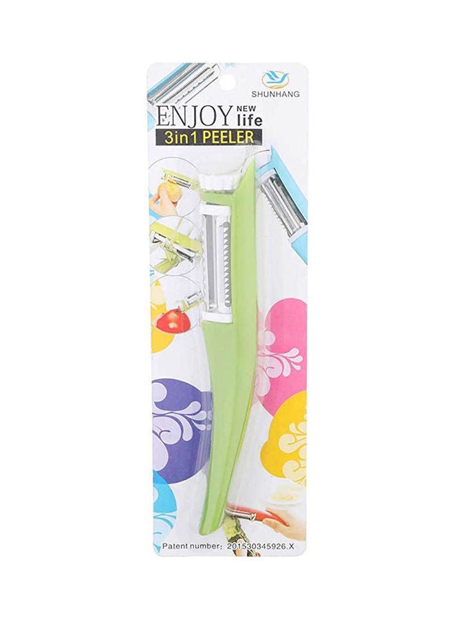 Generic - Vegetables Peeler 3 In 1 Green - Image 1
