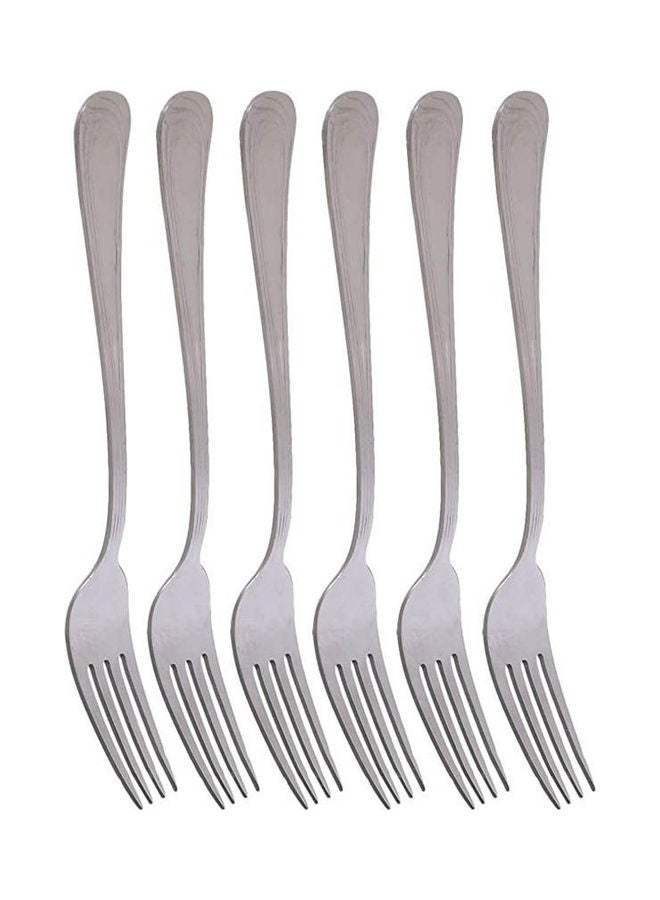 Taya Table Fork Set Of 6 Silver