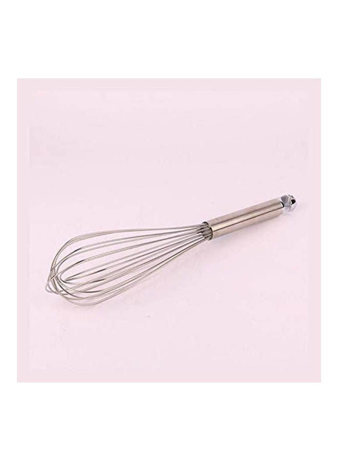Stainless Steel Whisk With Ring Handle Silver 