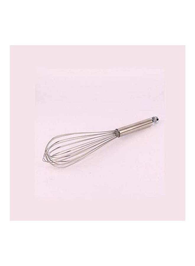 Stainless Steel Whisk With Ring Handle Silver 